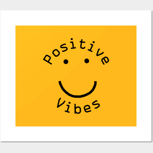 Positive Vibes Smiley Face Posters and Art